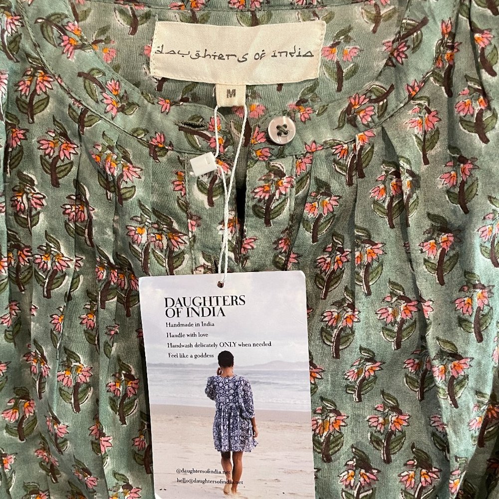 Daughters of India ~ Prairie Dress ~ Sage ~ NWT ~ Medium